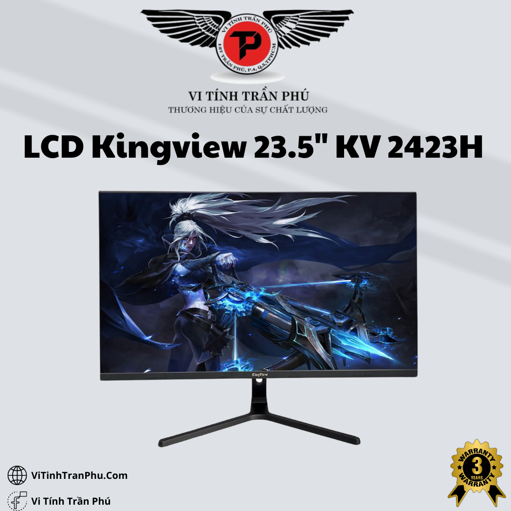 Màn hình Kingview KV 2423H - 24inch Phẳng 100Hz IPS